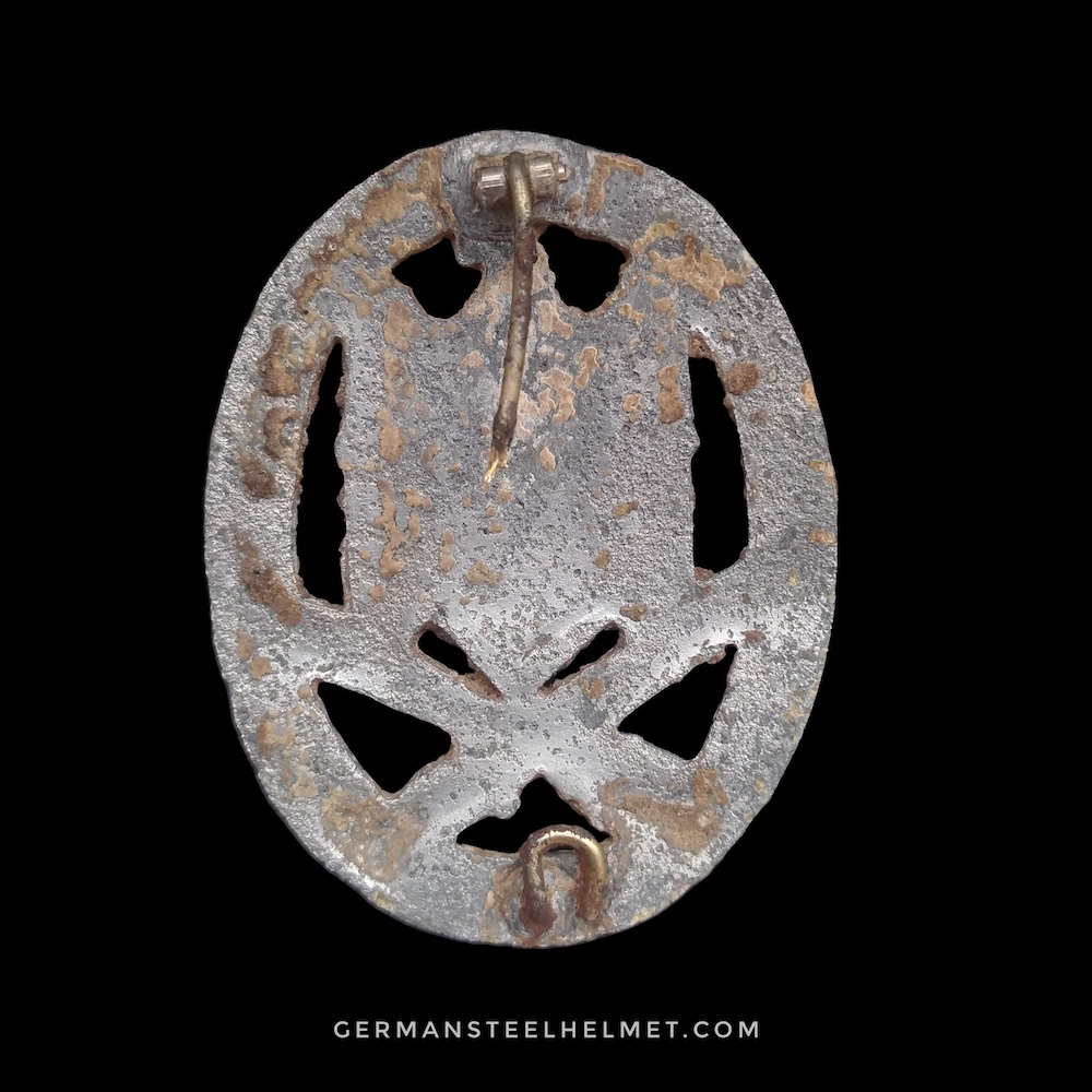 General Assault Badge – From Svetly – German Steel Helmet