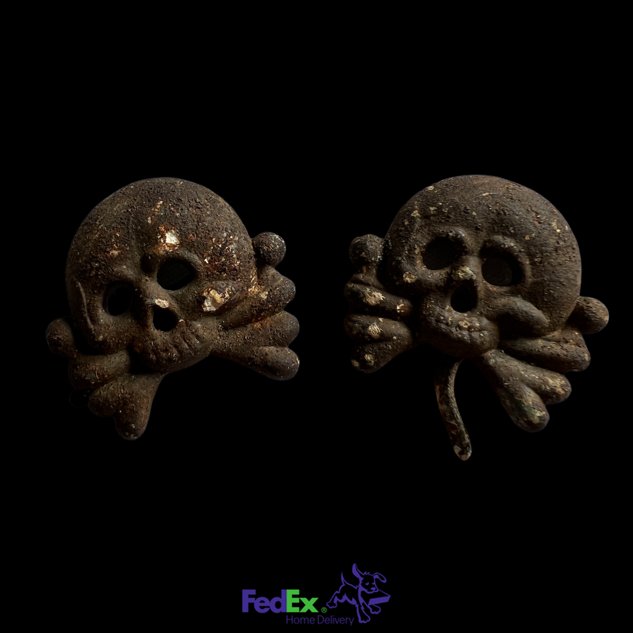 Pair-of-Zinc-Armored-Skull-